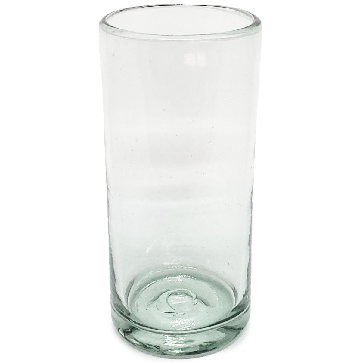 Vasos de Vidrio Soplado / Juego de 6 vasos Jumbo transparentes / ste clsico juego de vasos jumbo est hecho con vidrio reciclado. Contiene pequeas burbujas atrapadas en el vaso.
